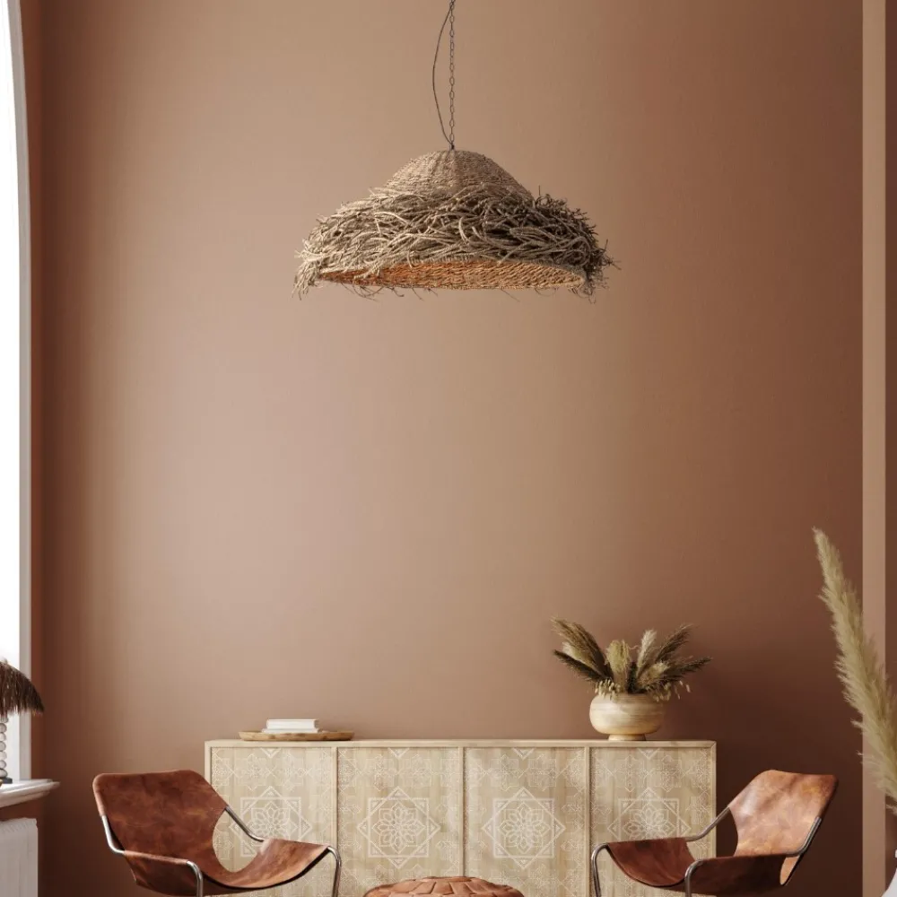 Lampadari Moderni-Selezionato da Mazzolaluce Lampadario rattan alga marina intrecciata