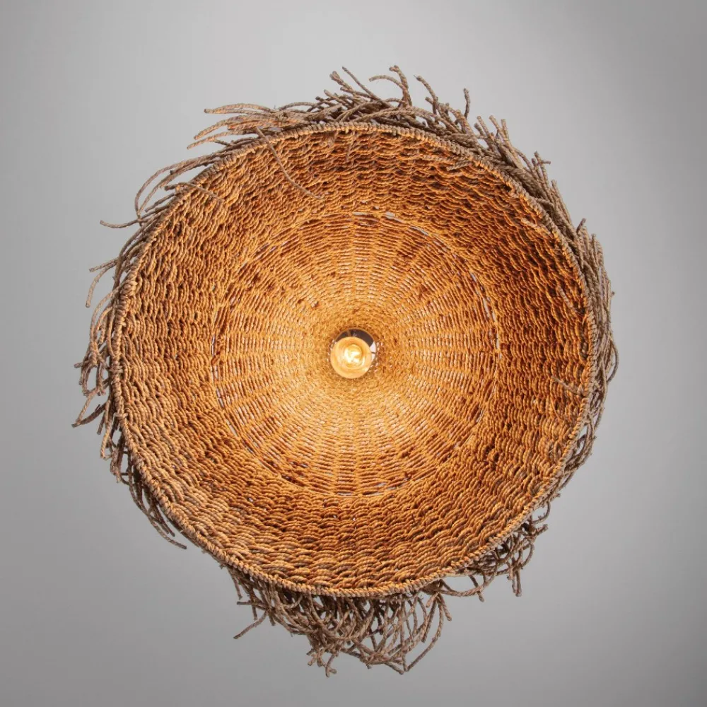 Lampadari Moderni-Selezionato da Mazzolaluce Lampadario rattan alga marina intrecciata