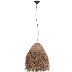 Lampadario Camera Da Letto-Selezionato da Mazzolaluce Lampadario rattan cupola alga marina
