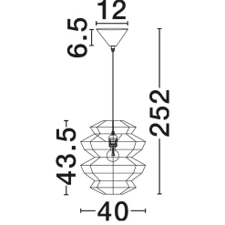 Lampadari Moderni-Selezionato da Mazzolaluce Lampadario rattan naturale intrecciato 40 cm