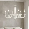 Lampadari Moderni-Ondaluce Lampadario ravel vetro 6 bracci bianco