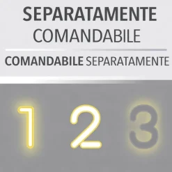 Lampadari Moderni-Selezionato da Mazzolaluce Lampadario sabbia rotondo moderno doppia luce led 3000k porta oggetti