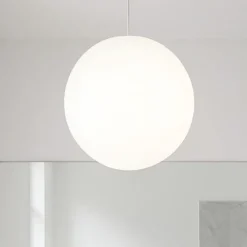 Lampadari Moderni-Linea Light Lampadario sfera bianca oh! p65