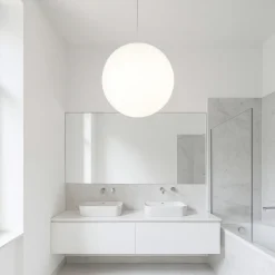 Lampadari Moderni-Linea Light Lampadario sfera bianca oh! p65