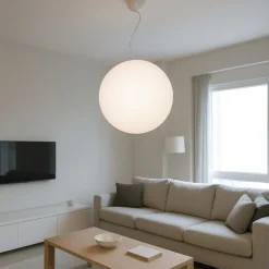 Lampadari Moderni-Linea Light Lampadario sfera bianca per esterno oh! p65