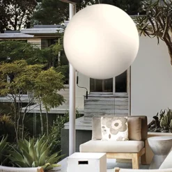 Lampadari Moderni-Linea Light Lampadario sfera bianca per esterno oh! p65