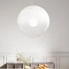 Lampadari Moderni-Perenz Illuminazione Lampadario sfera di vetro 40cm bianco sfumato moon perenz