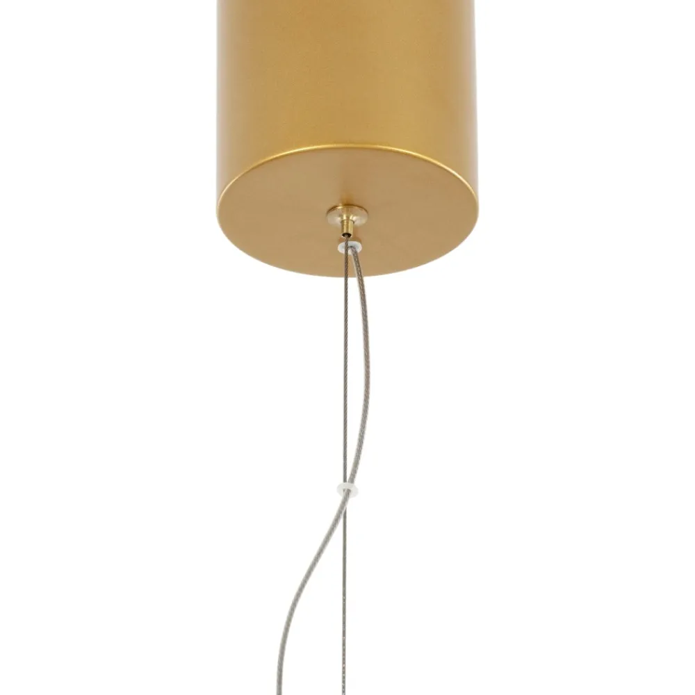 Lampadari Moderni-Selezionato da Mazzolaluce Lampadario sfera sole 80 cm oro led 21w 3000k moderno