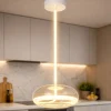 Lampadari Cucina-Selezionato da Mazzolaluce Lampadario sfera vetro trasparente per cucina moderna led 26w 4000k