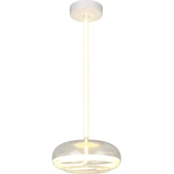 Lampadari Cucina-Selezionato da Mazzolaluce Lampadario sfera vetro trasparente per cucina moderna led 26w 4000k