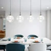 Lampadari Moderni-Fabas Luce Lampadario 4 sfere a sospensione in vetro per tavolo sala da pranzo