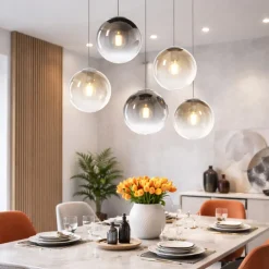 Lampadari Moderni-Top Light Lampadario sfere di vetro a sospensione per soggirono moderno
