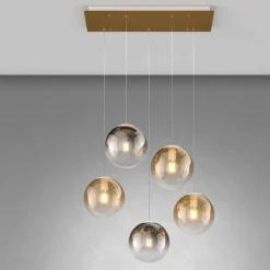 Lampadari Moderni-Top Light Lampadario sfere di vetro a sospensione per soggirono moderno