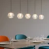 Lampadari Moderni-Selezionato da Mazzolaluce Lampadario 4 sfere moderno per tavolo sala da pranzo