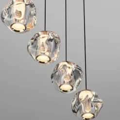 Lampadari Moderni-Selezionato da Mazzolaluce Lampadario 4 sfere moderno per tavolo sala da pranzo