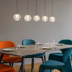 Lampadari Moderni-Selezionato da Mazzolaluce Lampadario 4 sfere moderno per tavolo sala da pranzo