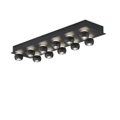 Lampadari Moderni-Selezionato da Mazzolaluce Lampadario sfere nere per tavolo da soggiorno moderno led 2700k-6500k