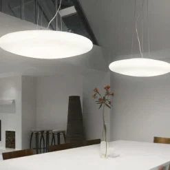 Lampadari Cucina-Ideal Lux Lampadario smarties sp3 d42 per cucina moderna vetro bianco