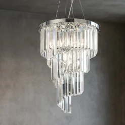 Lampadari Moderni-Ondaluce Lampadario so alexander per salotto cristalli