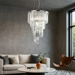 Lampadari Moderni-Ondaluce Lampadario so alexander per salotto cristalli