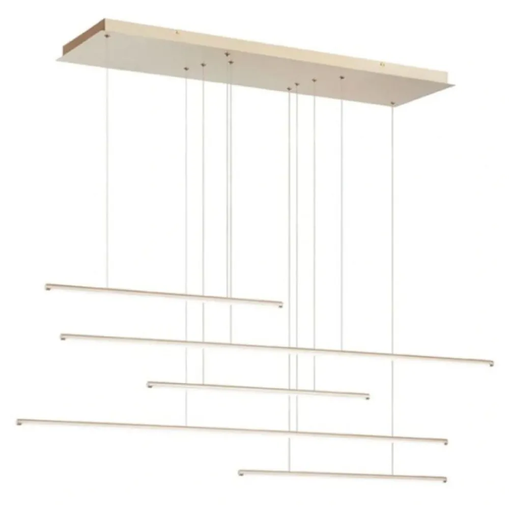 Lampadari Moderni-Ondaluce Lampadario so genius 50 oro design moderno per soggiorno