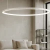 Lampadari Moderni-Ondaluce Lampadario so soel 60 bianco cerchio led moderno