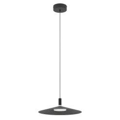 Lampadari Cucina-Eglo Lampadario sospensione conomavilla-z per cucina nero led rgb 2700k a 6500k controllo remoto app