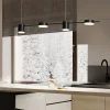 Lampadari Cucina-Selezionato da Mazzolaluce Lampadario sospeso nero per isola cucina led 2700k-3000k-4000k