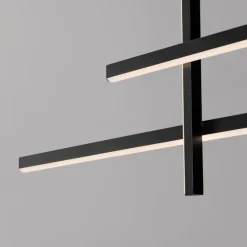 Lampadari Cucina-Selezionato da Mazzolaluce Lampadario sospeso per cucina moderna led 3200k dimmerabile nero