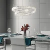 Lampadari Moderni-Selezionato da Mazzolaluce Lampadario spirale cristallo cromo per salotto led 50w 3500k