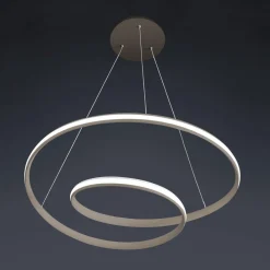 Lampadario Camera Da Letto-Vivida International Lampadario spirale sabbia per camera da letto led 40w cct dimmerabile circuit vivida