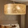 Lampadario Camera Da Letto-Eglo Lampadario stanza da letto classica cilindro oro viserbella