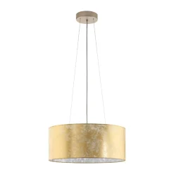 Lampadario Camera Da Letto-Eglo Lampadario stanza da letto classica cilindro oro viserbella