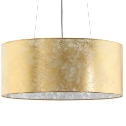 Lampadario Camera Da Letto-Eglo Lampadario stanza da letto classica cilindro oro viserbella