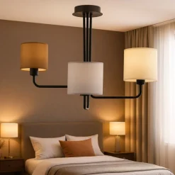 Lampadario Camera Da Letto-Selezionato da Mazzolaluce Lampadario stanza da letto marrone grigio beige