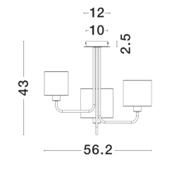 Lampadario Camera Da Letto-Selezionato da Mazzolaluce Lampadario stanza da letto marrone grigio beige