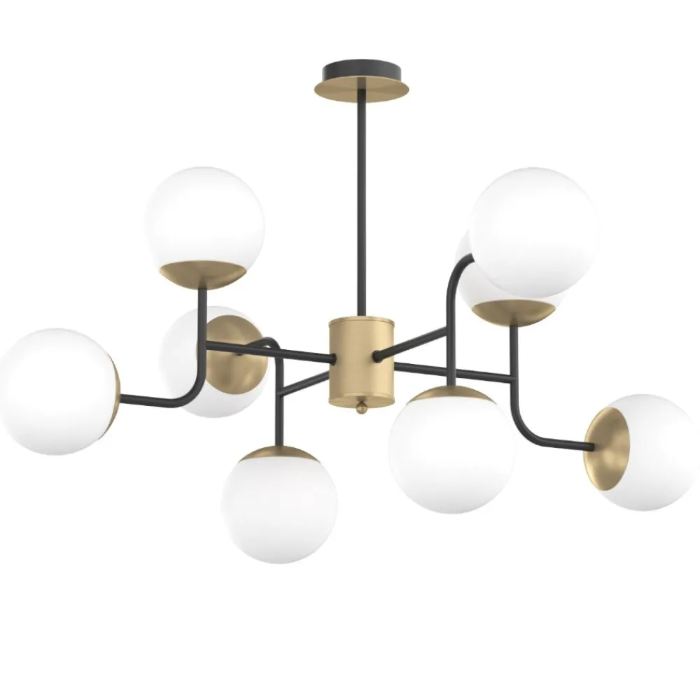 Lampadario Camera Da Letto-Top Light Lampadario stanza da letto nero oro clear