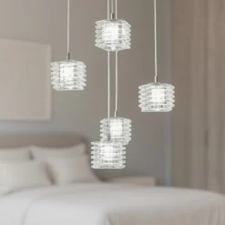 Lampadario Camera Da Letto-Top Light Lampadario stanza da letto vetri rubik