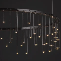 Lampadari Cucina-Selezionato da Mazzolaluce Lampadario stelle cadenti nero per cucina moderna led 3000k
