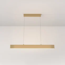 Lampadari Cucina-Maytoni Lampadario step design led 23w 3000k oro per sala da pranzo