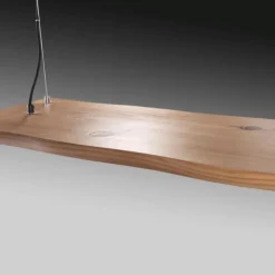 Lampadari Moderni-Selezionato da Mazzolaluce Lampadario tavola di legno led 2700k a 5000k con telecomando dimmerabile