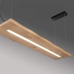 Lampadari Moderni-Selezionato da Mazzolaluce Lampadario tavola di legno led 2700k a 5000k con telecomando dimmerabile
