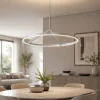 Lampadari Moderni-Vivida International Lampadario titanio led 51w 3000k 4000k moderno vivida meridiana