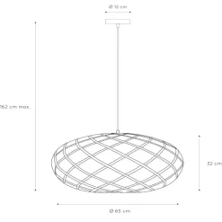 Lampadari Moderni-Selezionato da Mazzolaluce Lampadario tondo intreccio metallo nero per soggiorno