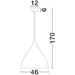 Lampadari Cucina-Selezionato da Mazzolaluce Lampadario topia per cucina moderna cupola metallo bianco
