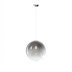 Lampadario Camera Da Letto-Top Light Lampadario toplight per camera da letto boccia di vetro fume