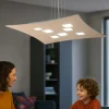 Lampadari Moderni-Gea Luce Lampadario tortora moderno luce sopra sotto isotta