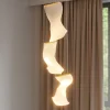Lampadari Moderni-Selezionato da Mazzolaluce Lampadario 3 vele a sospensione oro trasparente per soggiorno moderno