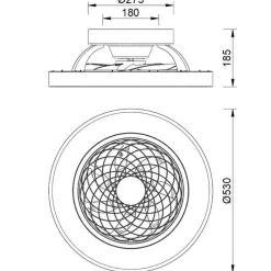 Ventilatori Da Soffitto-Selezionato da Mazzolaluce Lampadario ventilatore con pale da soffitto nero legno con luce 18mq con telecomando