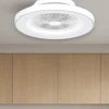 Ventilatori Da Soffitto-Selezionato da Mazzolaluce Lampadario ventilatore con pale moderno da soffitto bianco 18mq con telecomando